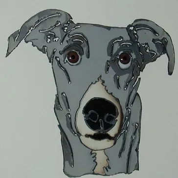 Greyhound. Plasma cut from car & truck hoods.